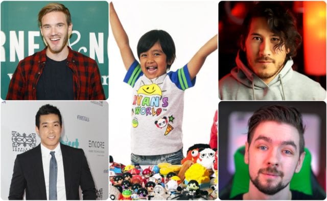 Las 10 estrellas de YouTube mejor pagadas del mundo hoy