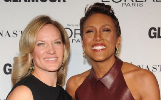 Robin Roberts og hendes partner Amber Laign